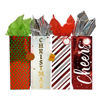 'Christmas', Candy Cane, Abstract and 'Cheers' w/ Hot Foil Stamp 24/pack