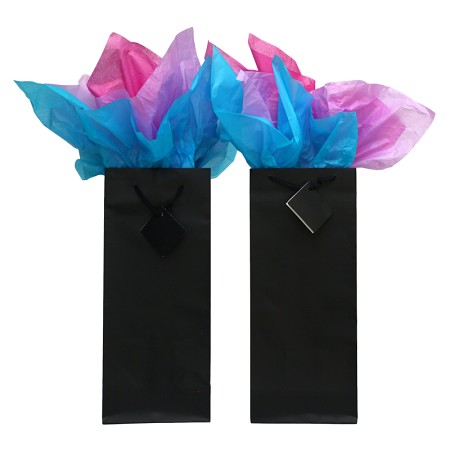 BG-04-2 Classic Black Matte Bottle Bags 