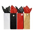 BG-66-1 Black, White, Red and Gold Bottle Gift Bags. 