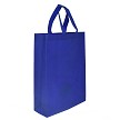 Reusable Cloth Shopping Bags-Royal Blue 12" x 14" x 4" 