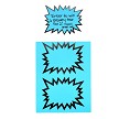 Starbursts-Medium Neon/Pastel Blue 