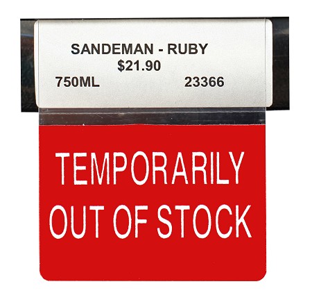 Temporarily Out of Stock Reusable Promo Tags 